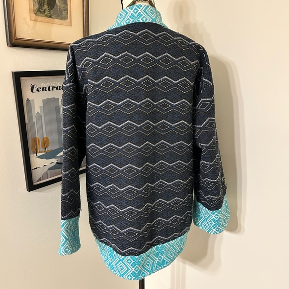 Anthropologie Akemi + Kin blue kimono jacket OS - Picture 2 of 4